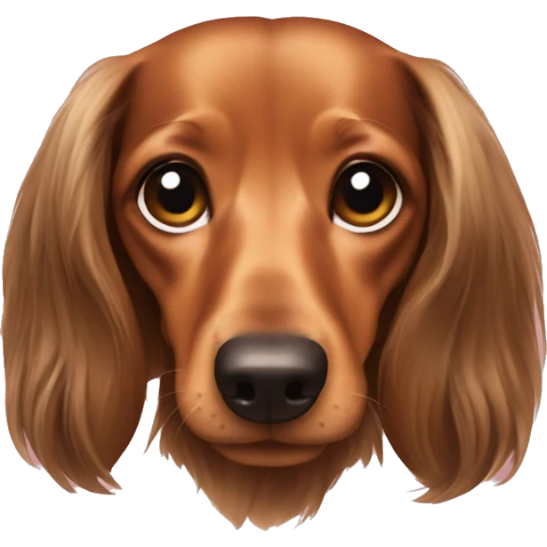 Dachshund long haired emoji