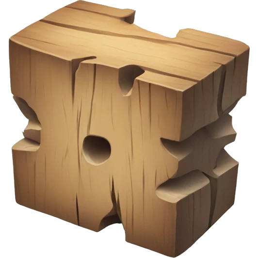 chipped wood block emoji