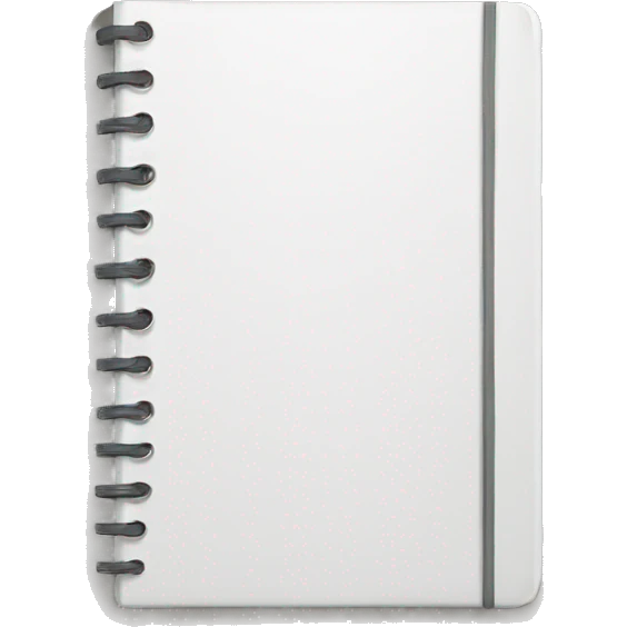 White notebook emoji