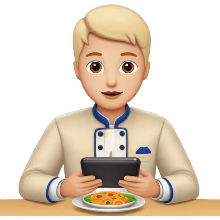 Placing orders at the restaurante emoji