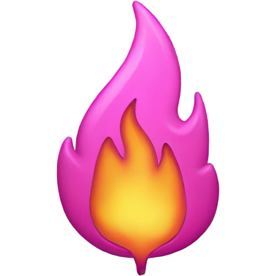 Pink flame iOS 18 emoji emoji