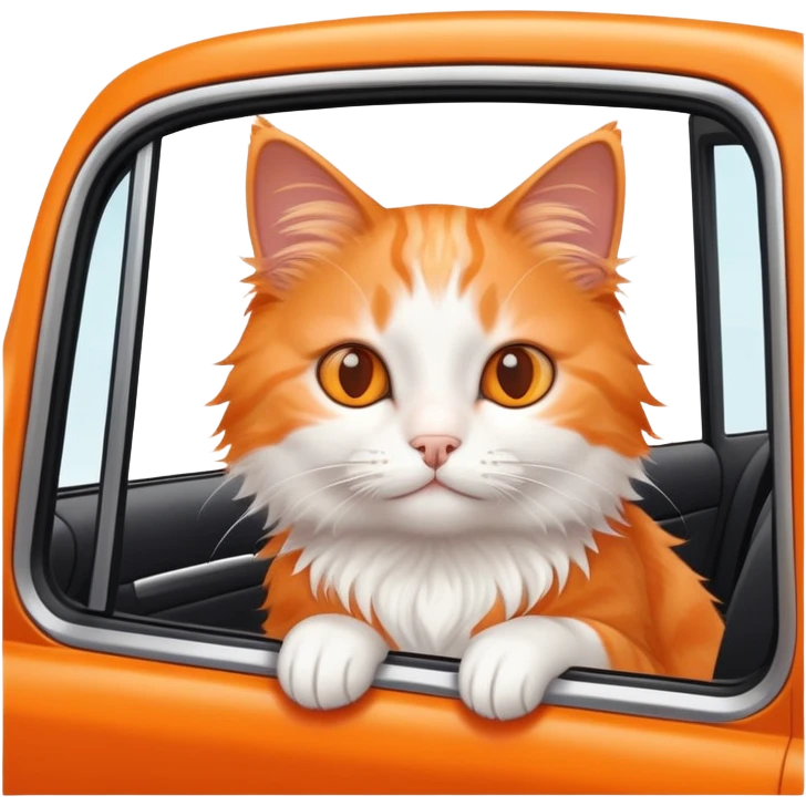 Cat in a car  emoji