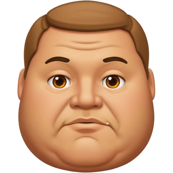 chunky fat man emoji