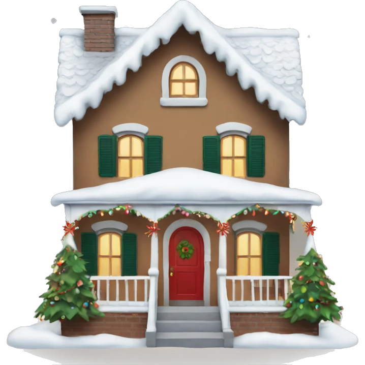 christmas house emoji