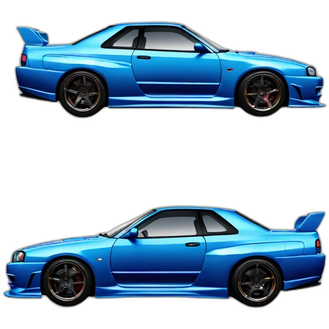 Paul walker Nissan gtr skyline r34 emoji