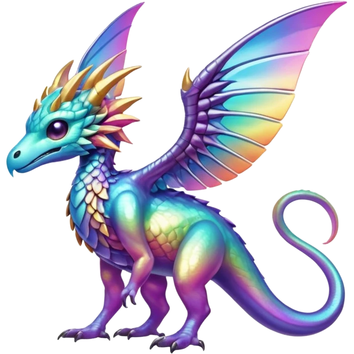 Epic divine legendary complex detailed iridescent gradients aesthetic-Fakémon-creature-scenery emoji