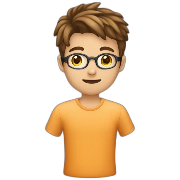 Jeune homme de 21 ans qui joue sur son pc emoji