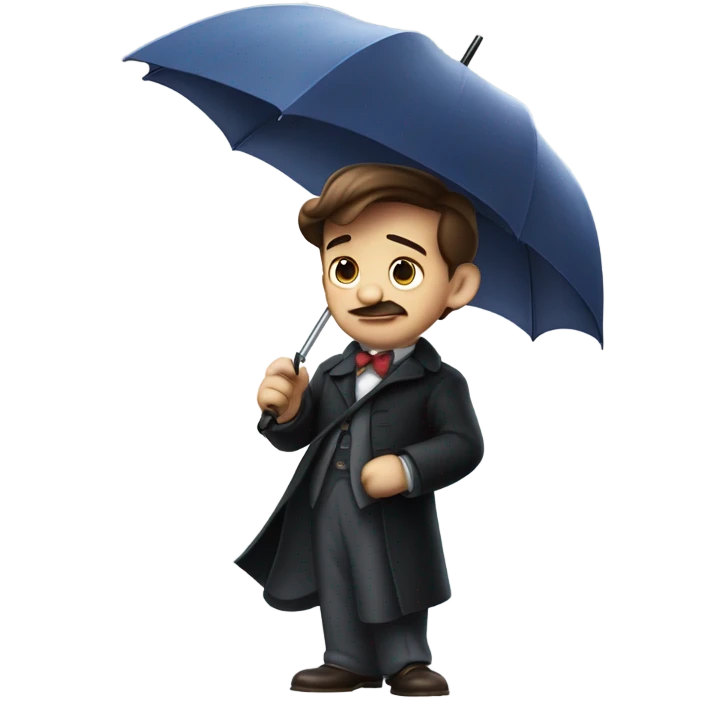 Walt Disney watching Mary poppins emoji
