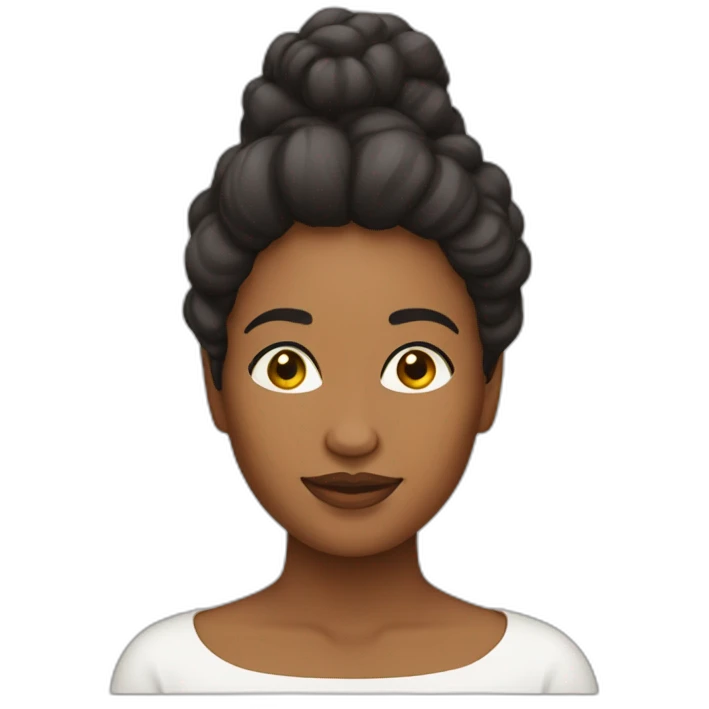 Mujer guapa naturalista emoji