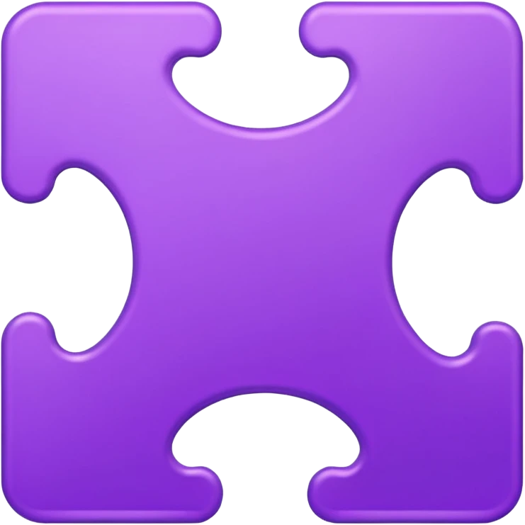 purple puzzel piece emoji