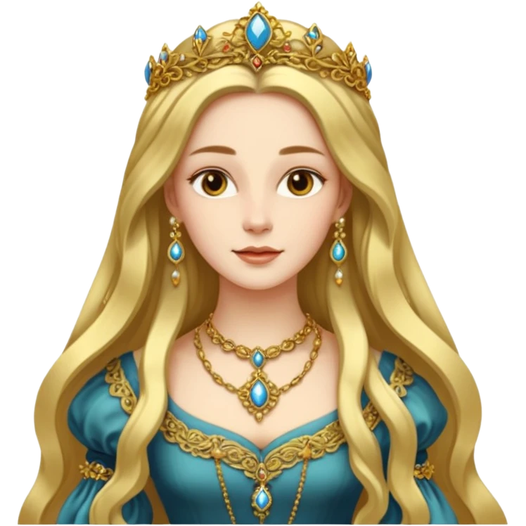 Renaissance lady emoji