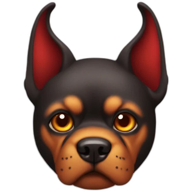 Dog devil emoji