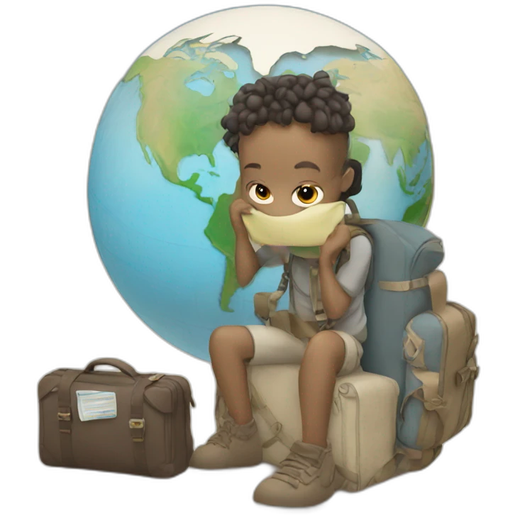 traveling the globe emoji
