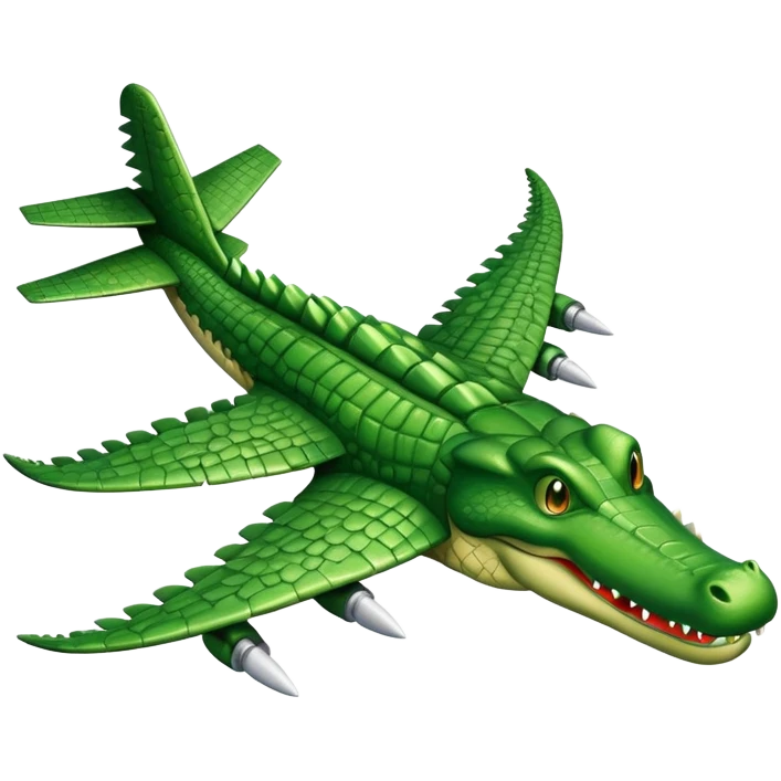 Un avión cocodrilo  emoji