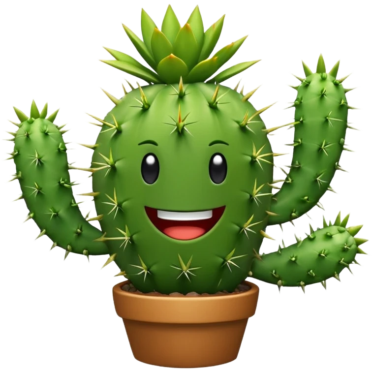Dancing cactus emoji
