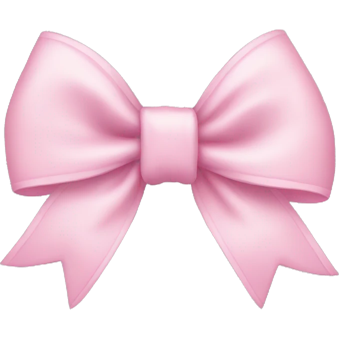 Baby pink bow emoji