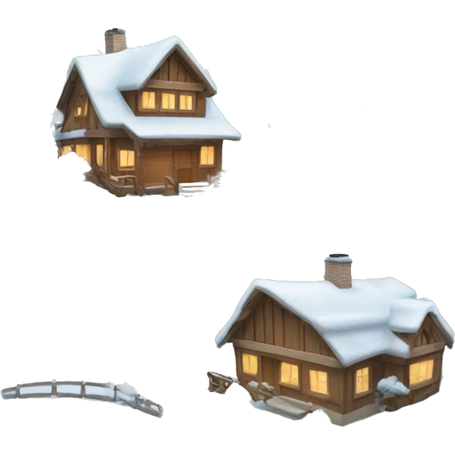 Snowy winter wonderland  emoji