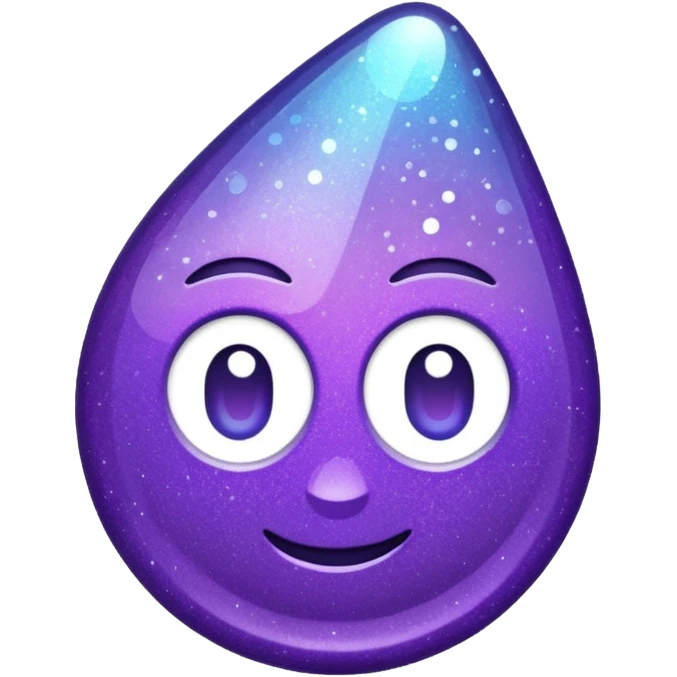 Purple Glitter Symbol of Manager emoji