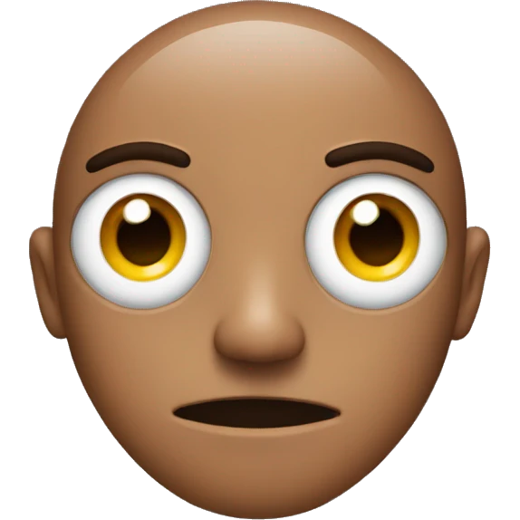 Face with football eyes emoji
