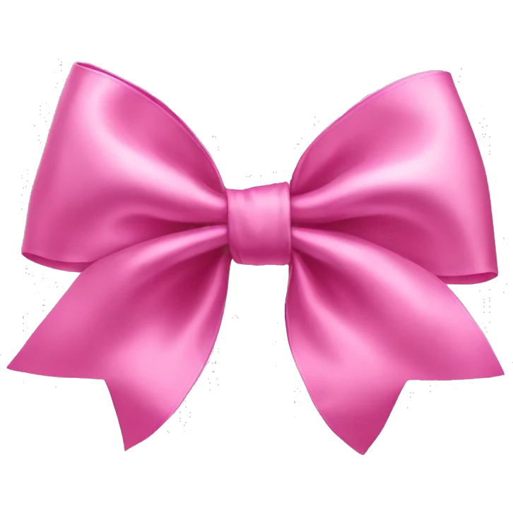 pink silk bow emoji