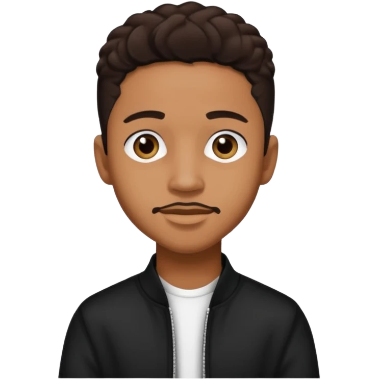 Lil Fizz with dark brown hair emoji