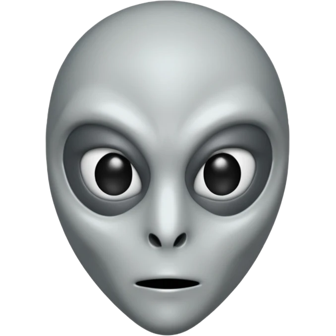 an gray alien wearing half face mask emoji
