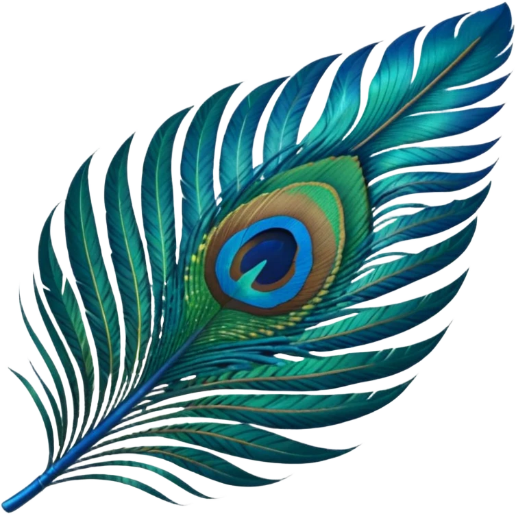 Peacock feather emoji