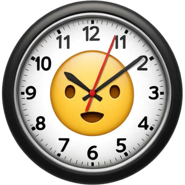 time consuming clock emoji