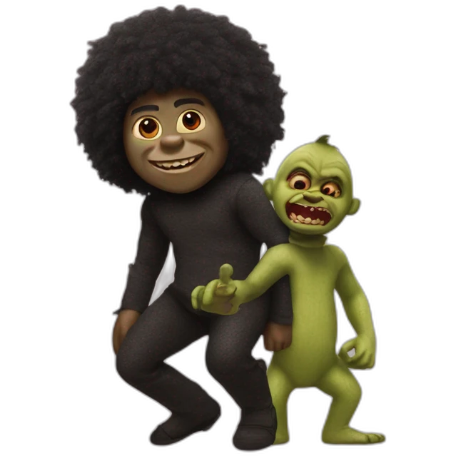 Shrek vs gollywog emoji