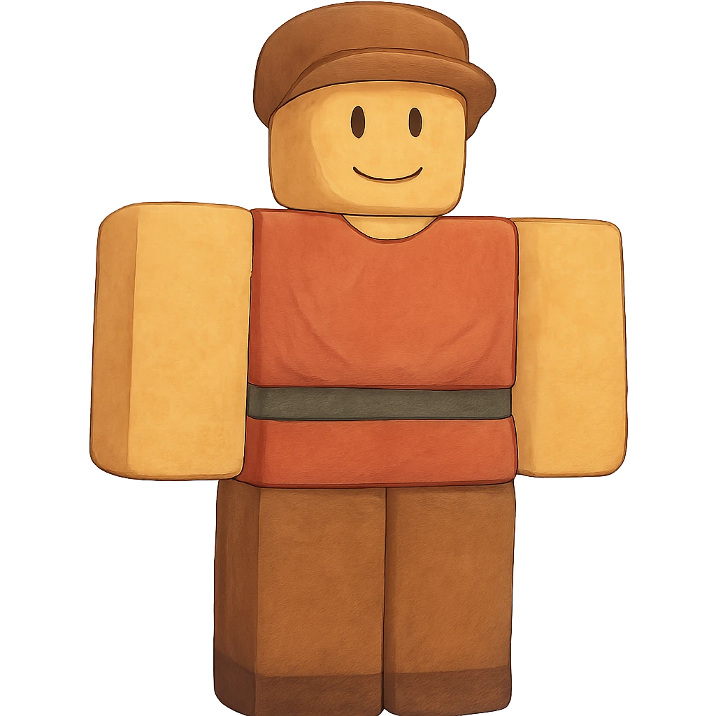 ghibli style Roblox person emoji