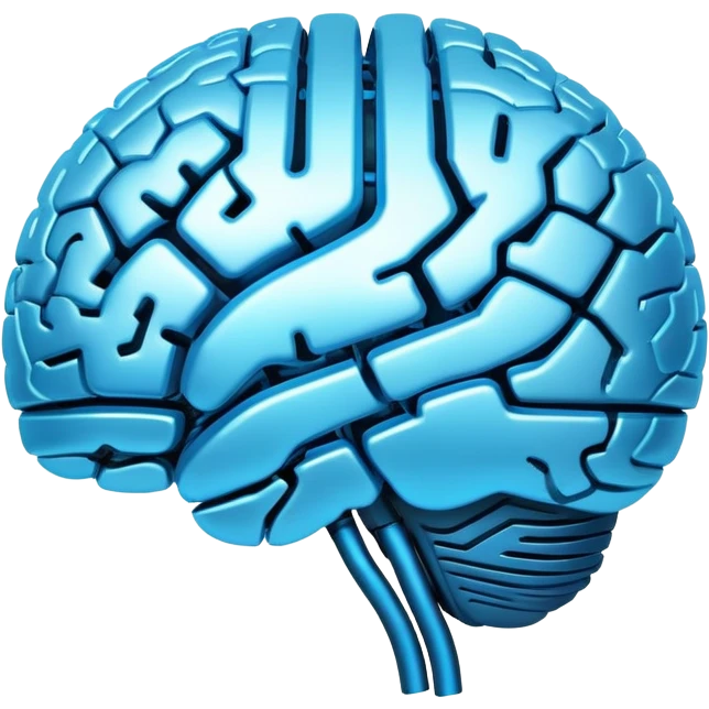glowing brain with circuits emoji