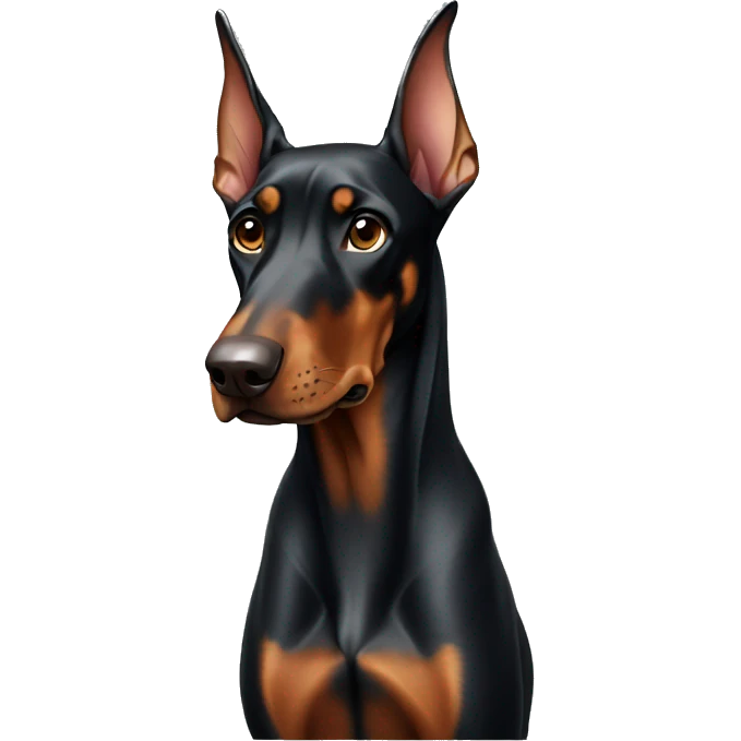 Doberman standing emoji