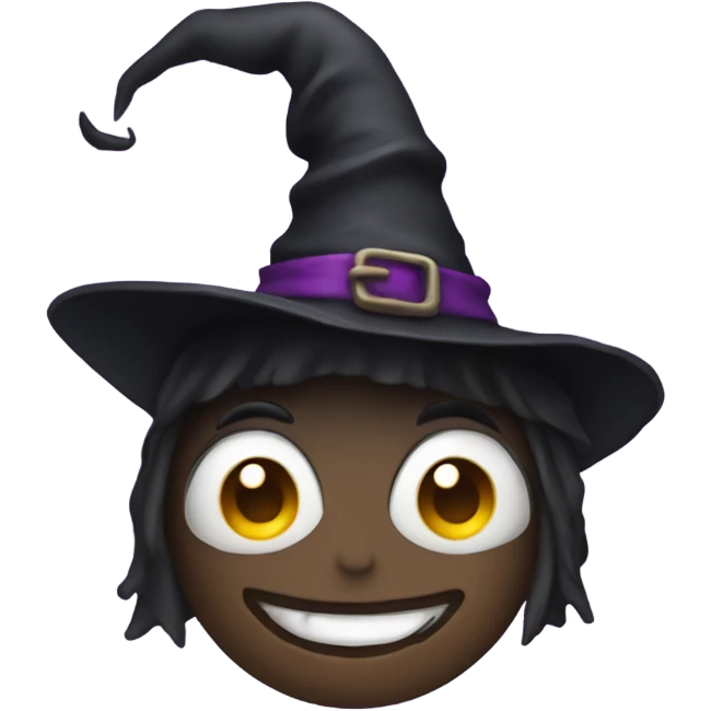 Dear with a witch hat on emoji