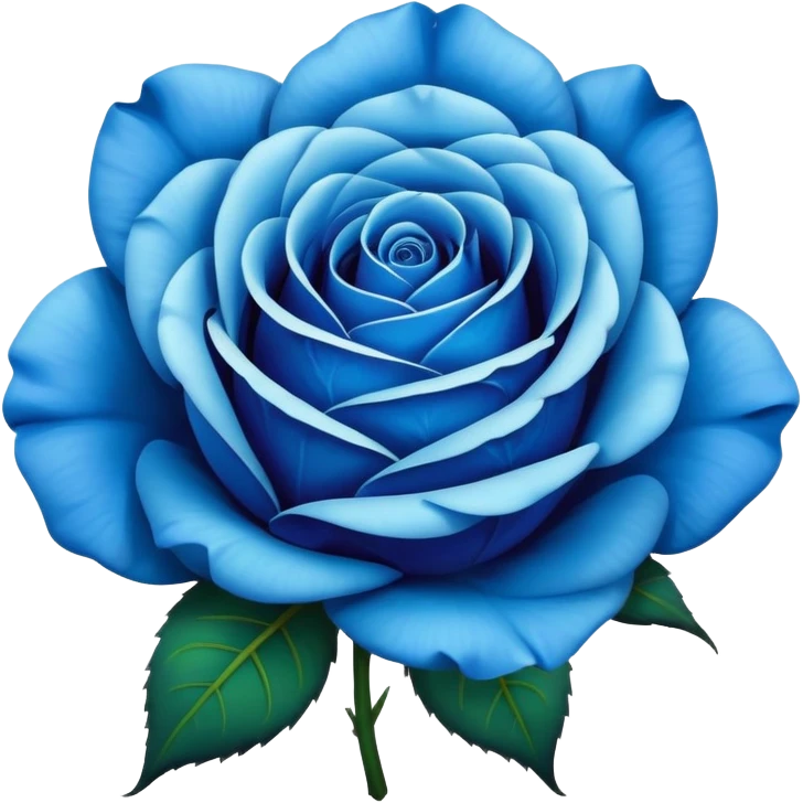 Rosa azul emoji