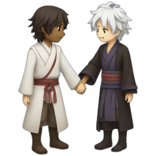 soukoku holding hands emoji