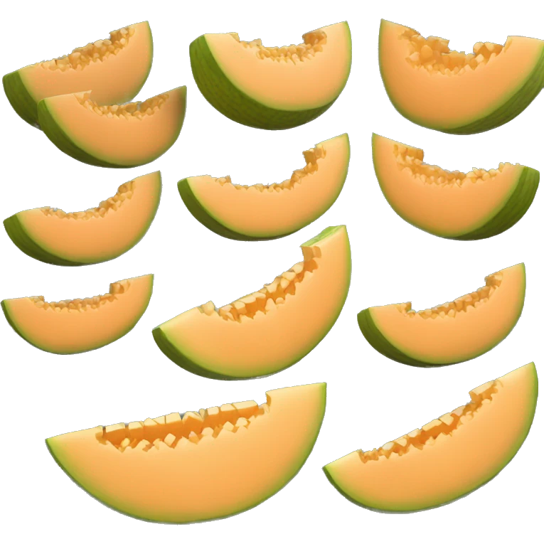 3D muskmelon  emoji