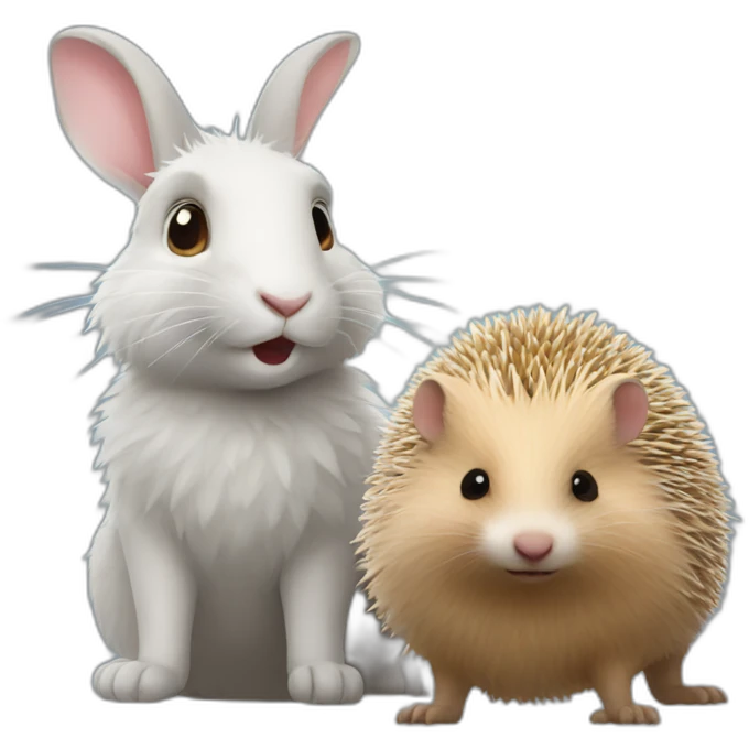 rabbit and hedgehog emoji