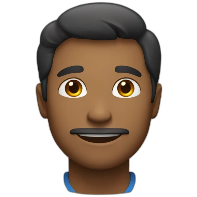 Man says hi to people emoji
