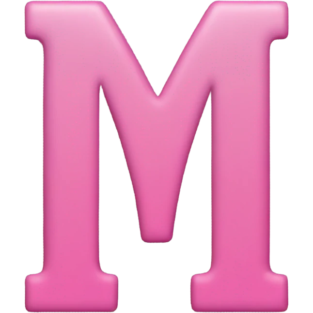 pink letters that say “NO” emoji