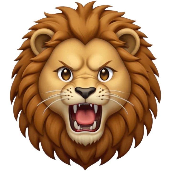 lion roaring hard emoji emoji