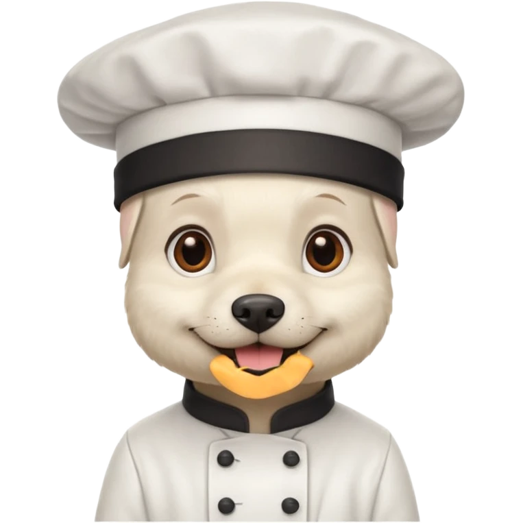 chef white dog emoji