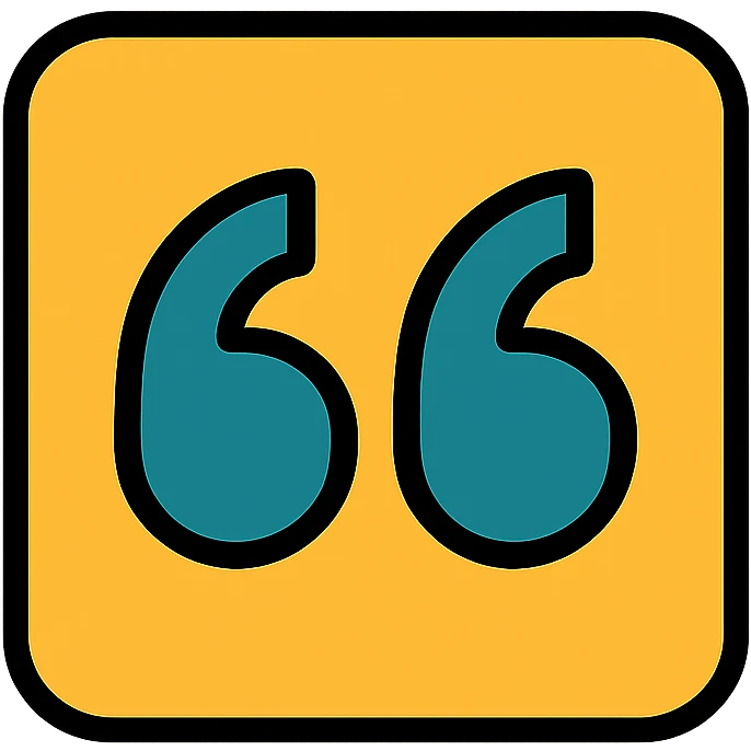 quotes icon emoji