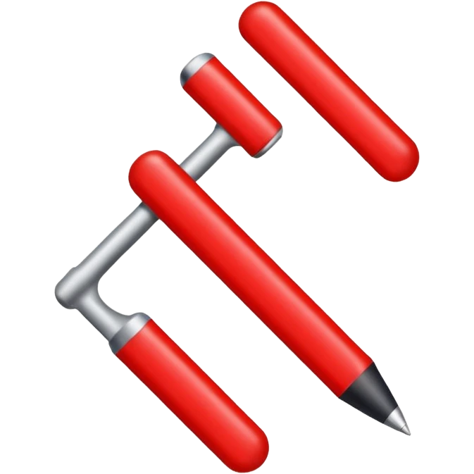 Red line painting emoji