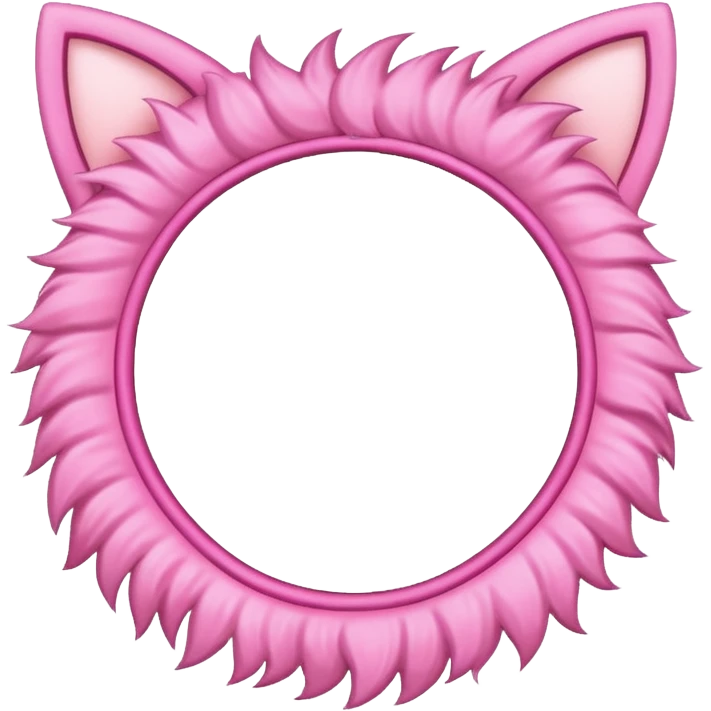 cute frame with cat ears emoji
