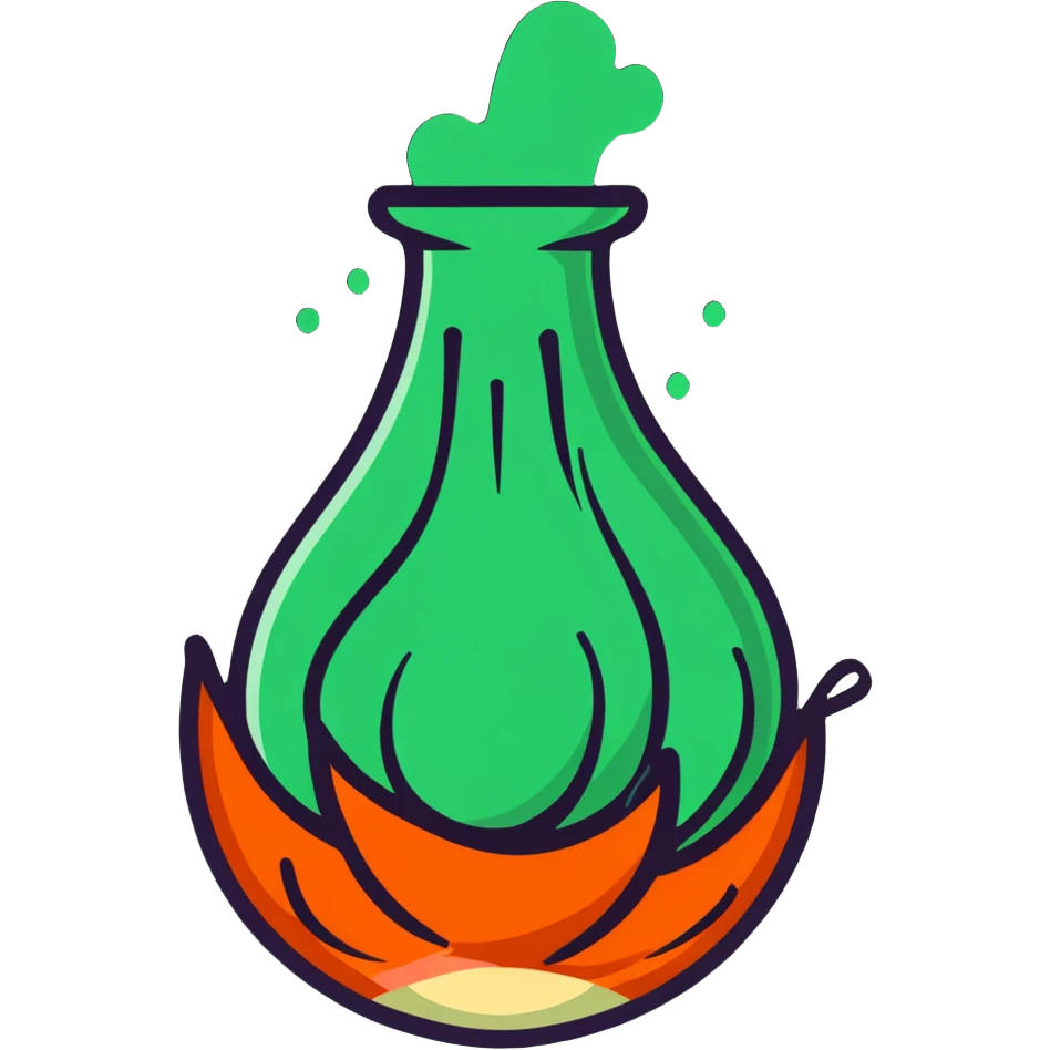 onion volcano erupting steam emoji