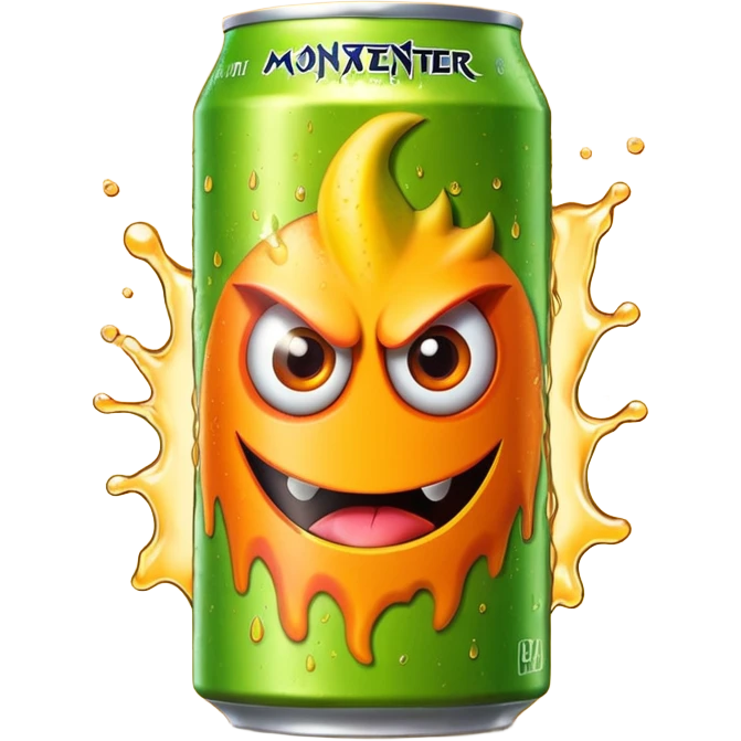 Mango Loco Monster energy drink emoji
