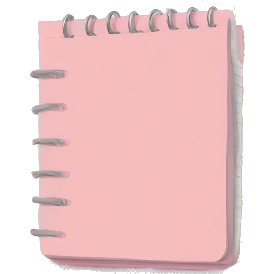 light pink notepad emoji