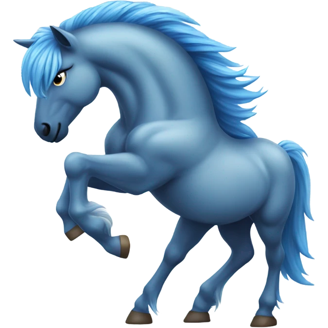Blue horse emoji