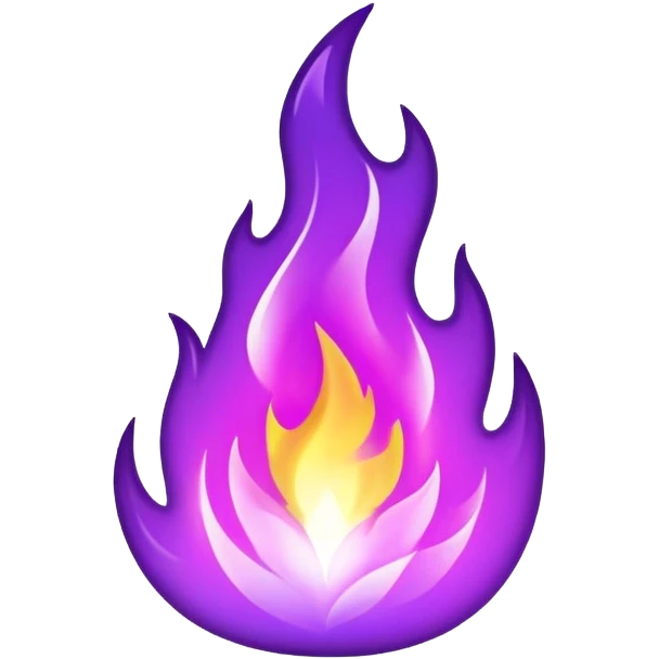 purple fire emoji