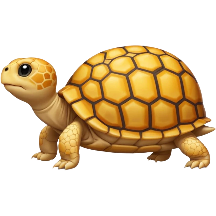 A young very small yellow tortoise emoji